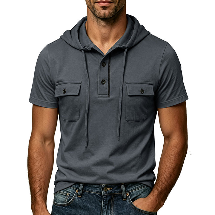 Herren Kurzarm-Hoodie von Echoarchiv