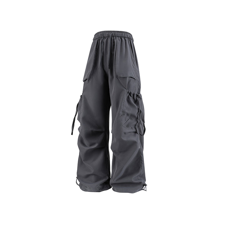 Herren Oversized Cargo‑Bundhose im Baggy‑Utility‑Cut mit Elastikbund, Klapptaschen und verstellbaren Saumabschlüssen Echo Archiv
