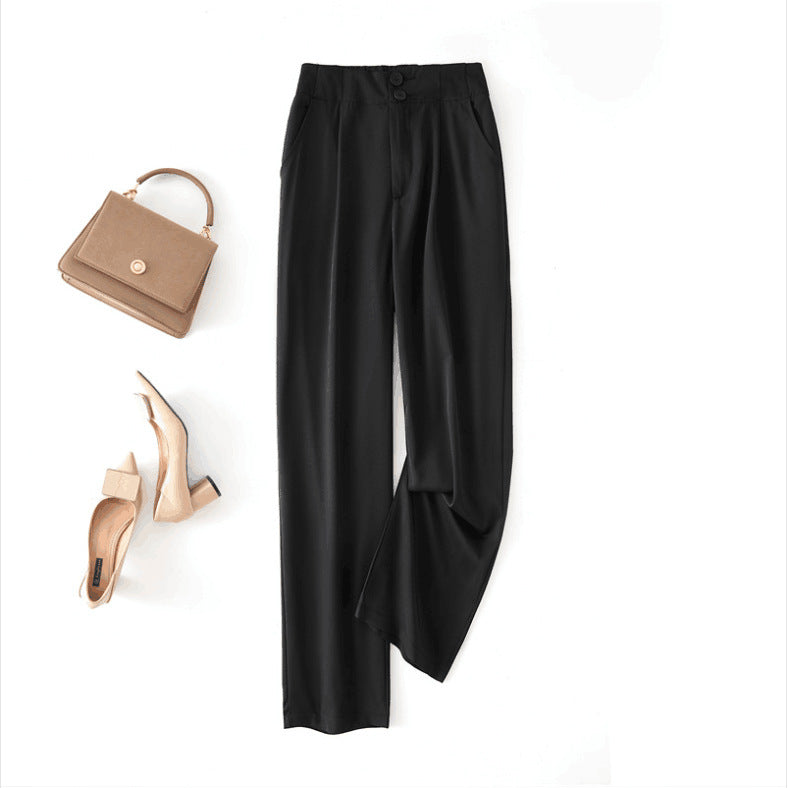 Damen Elegante Chino-Hose mit hohem Bund und seitlichen Taschen Echo Archiv