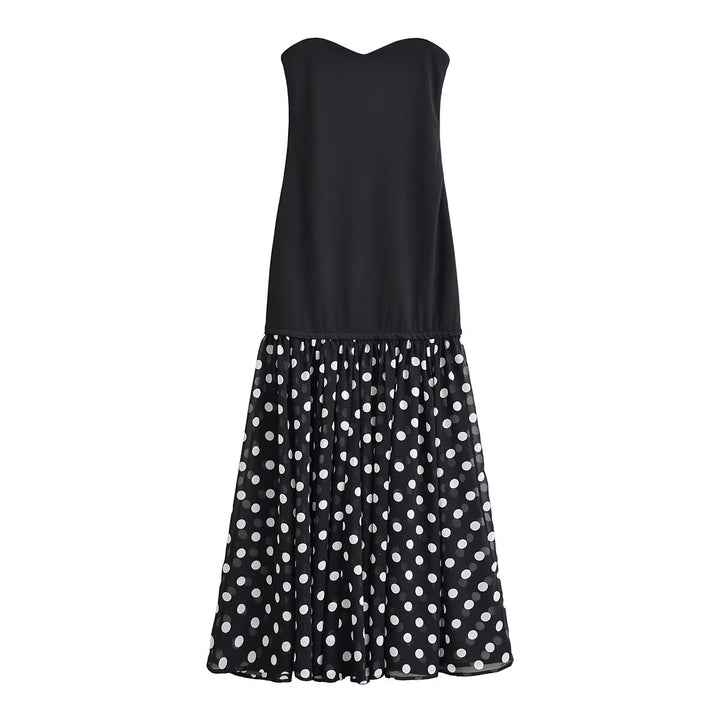 Damen Maxikleid mit schwingendem Rock und herzförmigem Ausschnitt Echo Archiv
