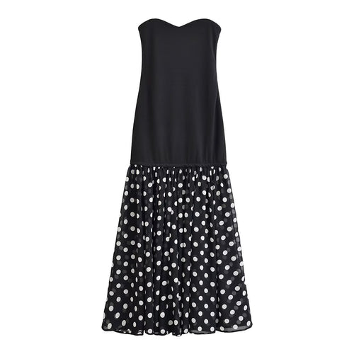 Damen Maxikleid mit schwingendem Rock und herzförmigem Ausschnitt Echo Archiv