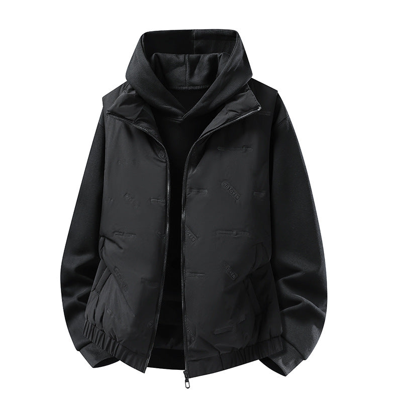 Herren Steppweste im urbanen Layering-Look mit Reißverschluss, elastischem Saum & Eingrifftaschen Echoarchiv