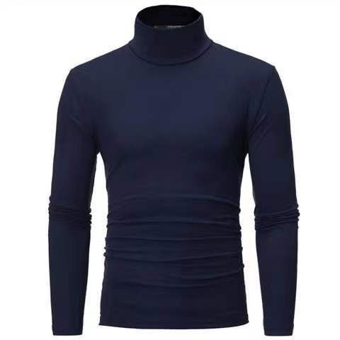 Herren Rollkragenpullover aus elastischem Material mit eng anliegendem Schnitt Echoarchiv