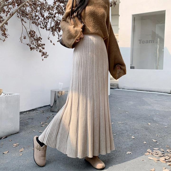 Damen Langer, plissierter Jersey-Rock Echo Archiv