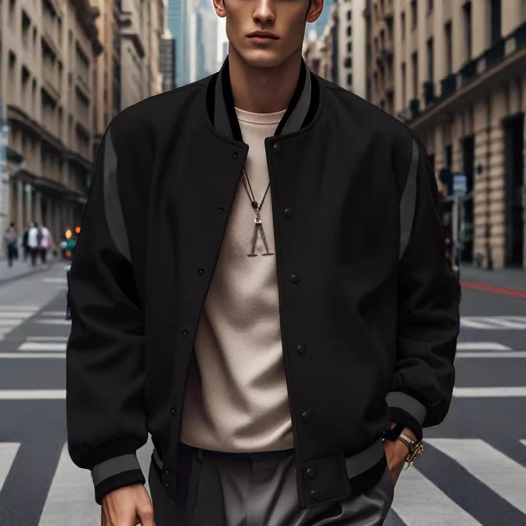 Herren stylische Bomberjacke mit Kontrastdetails Echoarchiv