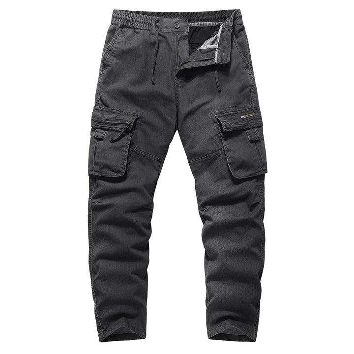 Herren Cargo-Hose mit multifunktionalen Taschen und elastischem Bund Echoarchiv