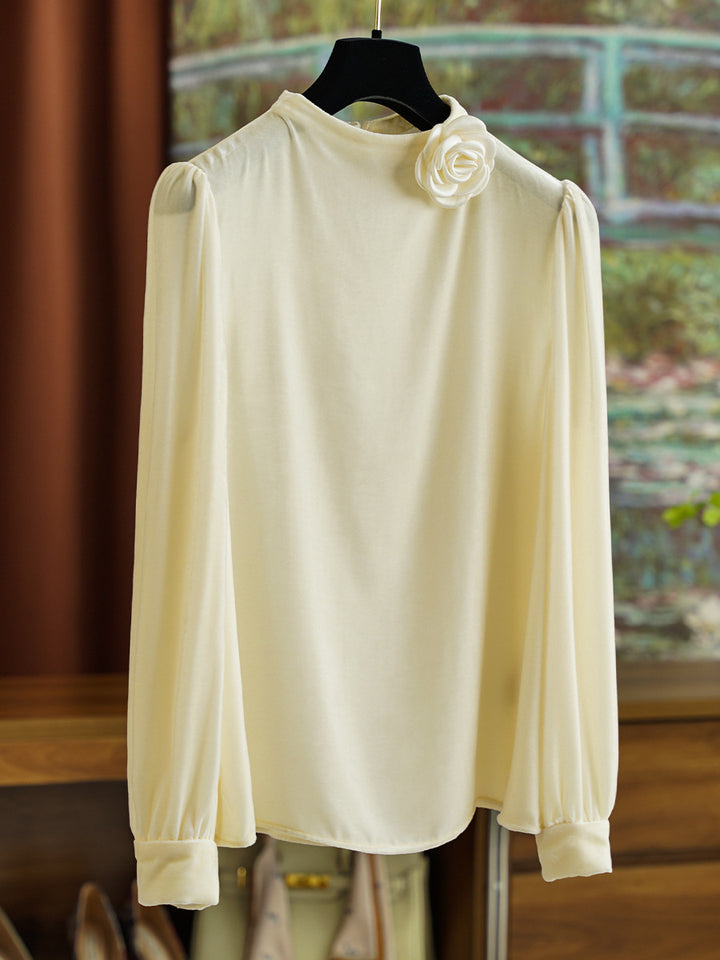 Damen Elegante Bluse mit Rüschen-Detail Echoarchiv