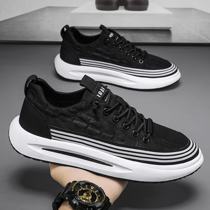 Herren Urbaner Chunky-Sneaker mit gestreifter Zwischensohle und gepolsterter Fersenkappe Echoarhiv