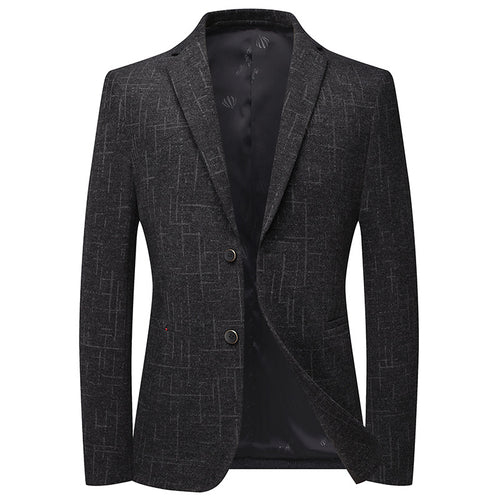 Herren eleganter Slim-Fit Blazer mit strukturiertem Gewebe Echoarchiv