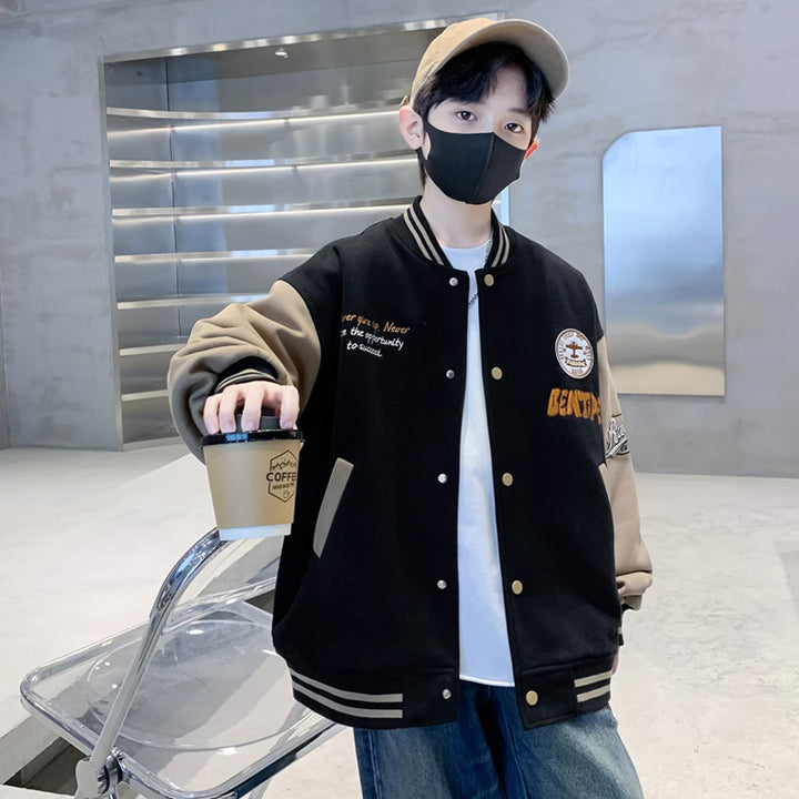 Unisex lässige Collegejacke mit einzigartigen Stickereien Echo Archiv