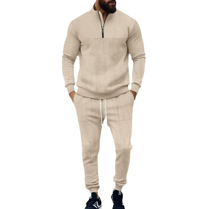 Herren Sportliches Freizeit-Set aus atmungsaktivem Material mit strukturiertem Design Echoarchiv