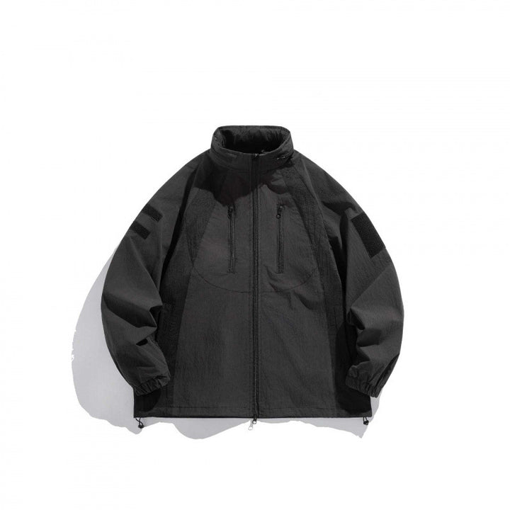 Unisex Technische Utility-Kapuzenjacke mit Reißverschluss, Brusttaschen und Klettpatch Echo Archiv