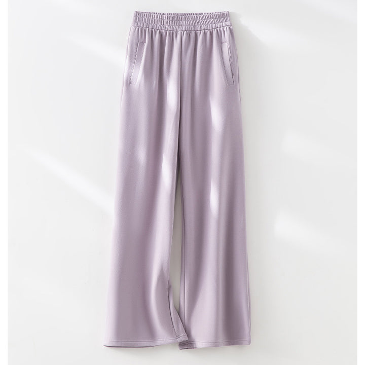 Damen weite Lounge-Hose mit elastischem Bund und Eingrifftaschen Echoarchiv