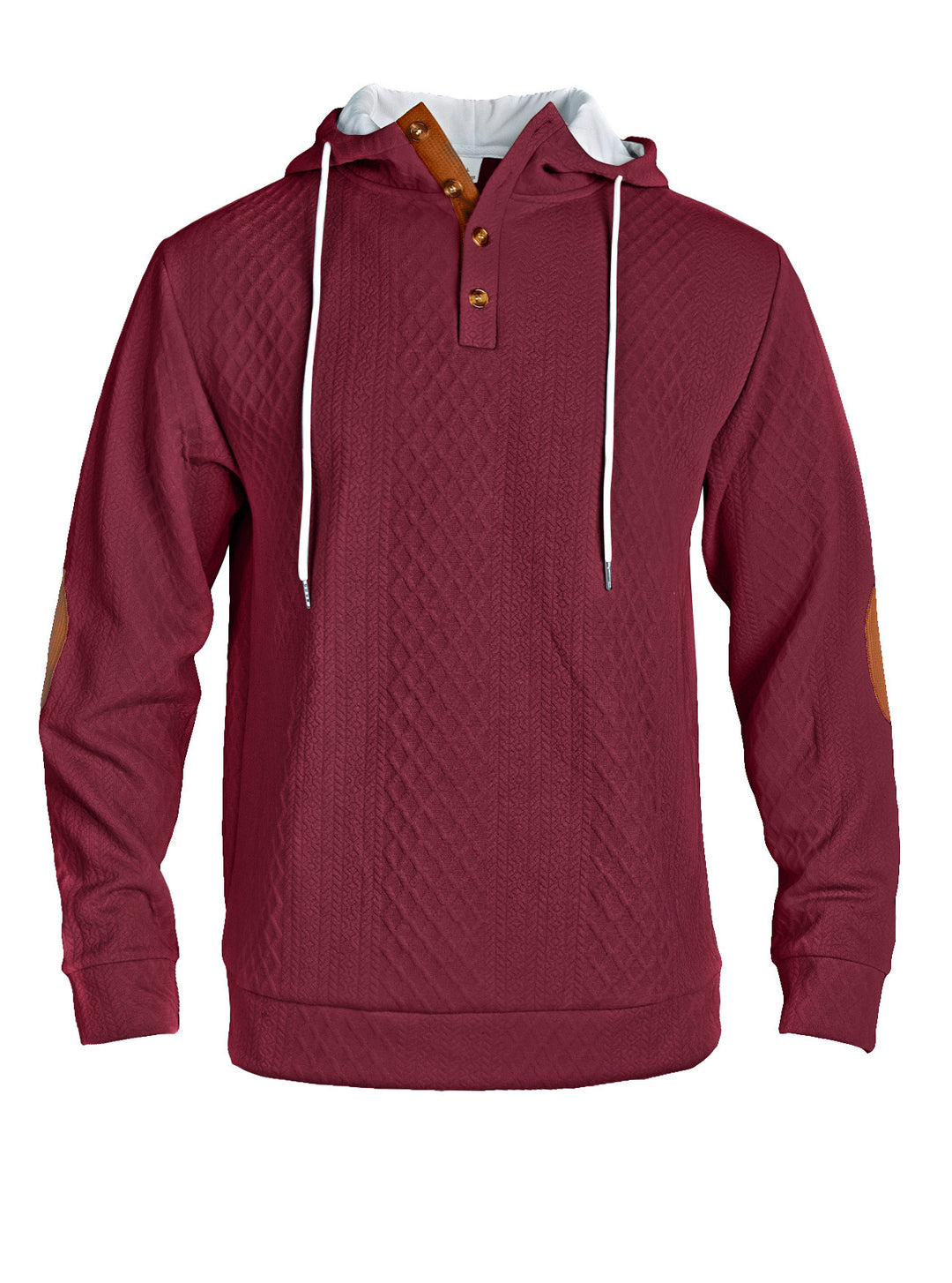 Herren lässiger Kapuzenpullover mit innovativer Strickstruktur und modischen Akzenten Echoarchiv
