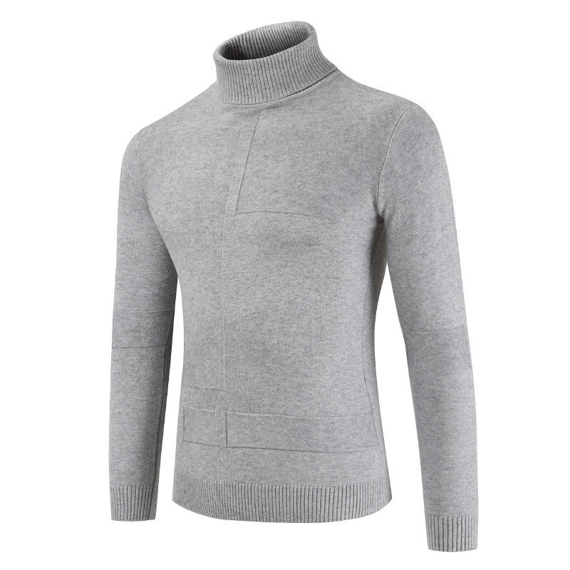 Herren Rollkragenpullover aus weichem Strickmaterial mit modernem Design Echoarchiv