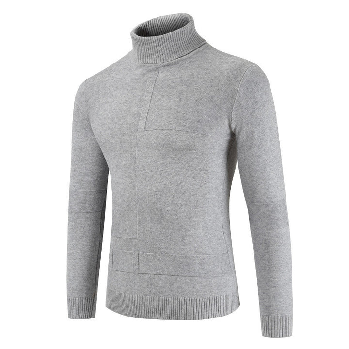 Herren Rollkragenpullover aus weichem Strickmaterial mit modernem Design Echoarchiv