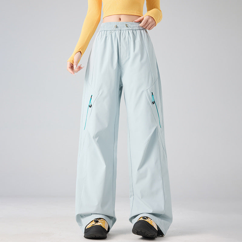 Herren Weite technische Cargo-Hose mit Utility-Taschen und elastischem Bund Echoarchiv