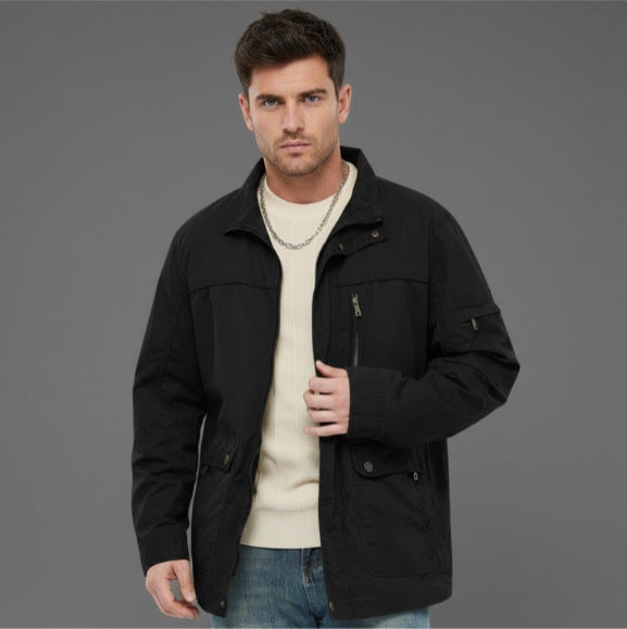 Herren leichte Outdoor-Utility Jacke mit Stehkragen Echo Archiv