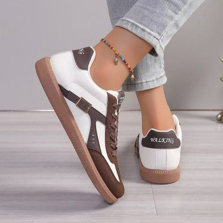 Damen Retro-Sneaker mit Gummisohle, leichtem Textilfutter und Komfortfußbett – Névara