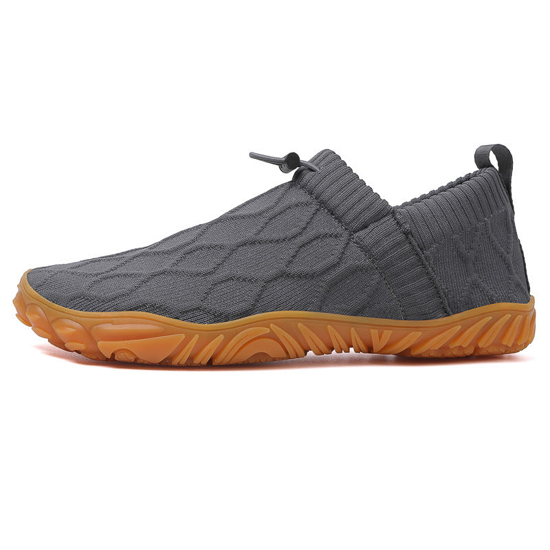 Unisex nan Hybrid-Slipper für Indoor und Outdoor mit elastischem Strickschaft, Zugstopper und profilierter Gummisohle Echo Archiv