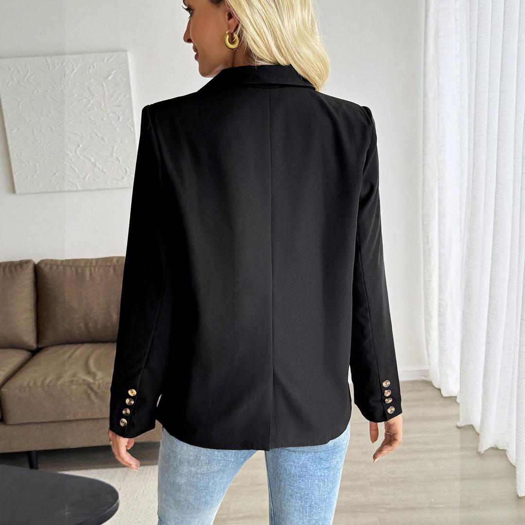 Damen Eleganter Blazer mit Knopfdetails und ausgefallenem Schnitt Echo Archiv