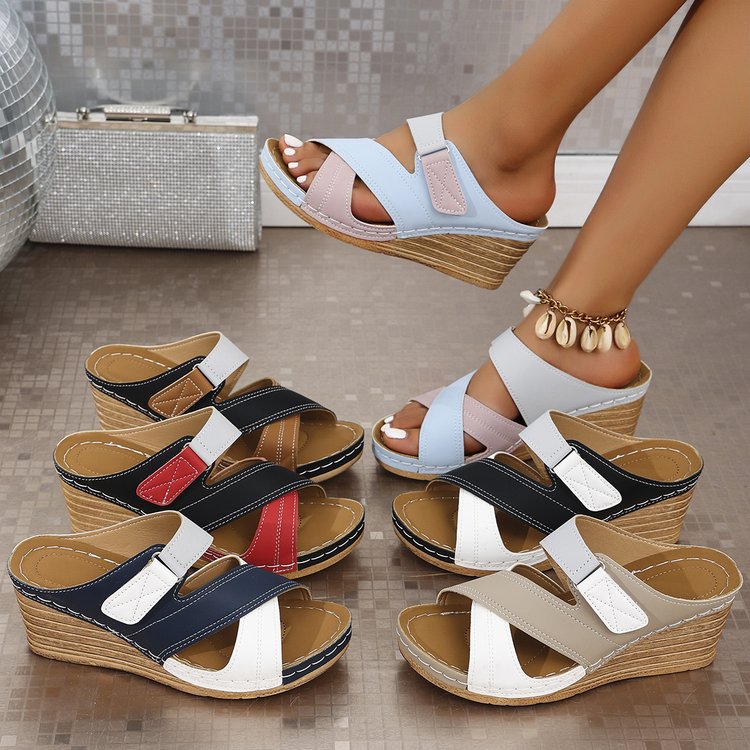 Damen Bequeme Keil-Sandalen Echoarchiv