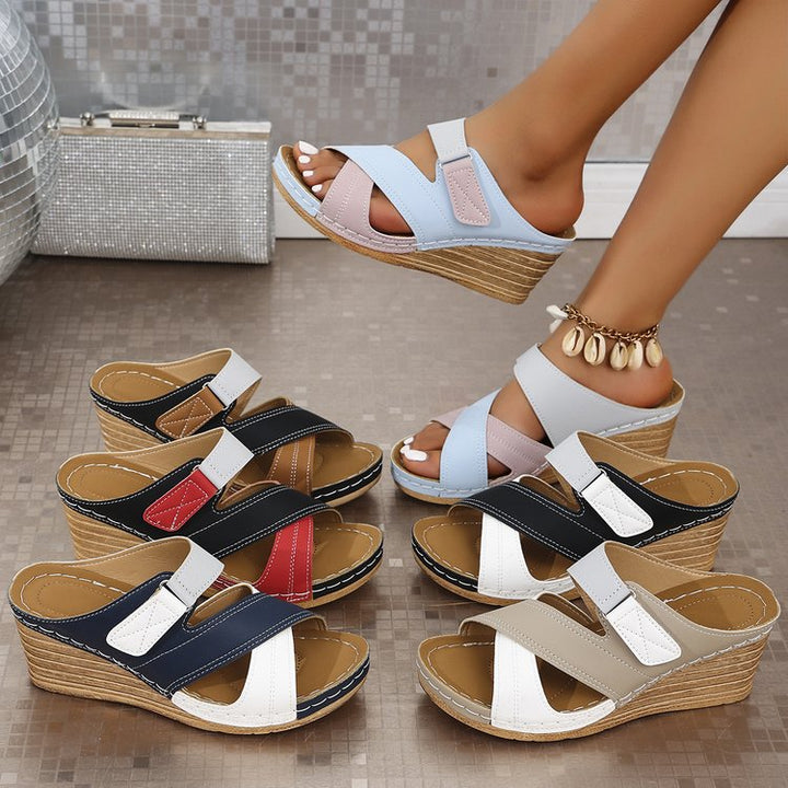 Damen Bequeme Keil-Sandalen Echoarchiv