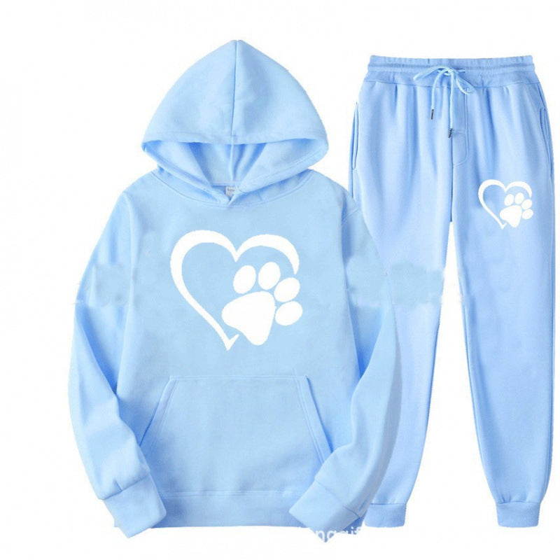 Damen Kuscheliger Hoodie und Jogginghose Set Echoarchiv