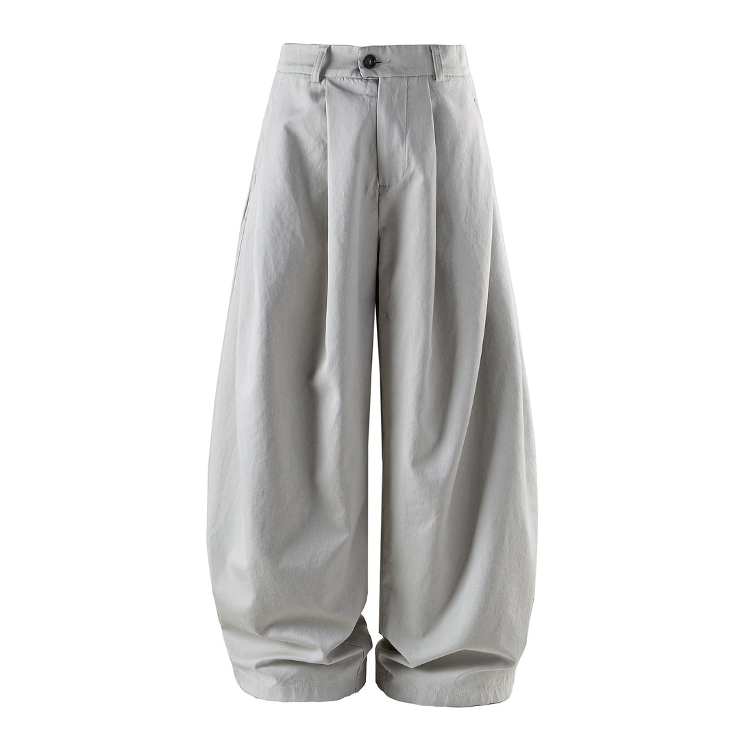 Damen weite High‑Waist‑Culotte mit Kellerfalte und verkürztem Bein Echoarchiv
