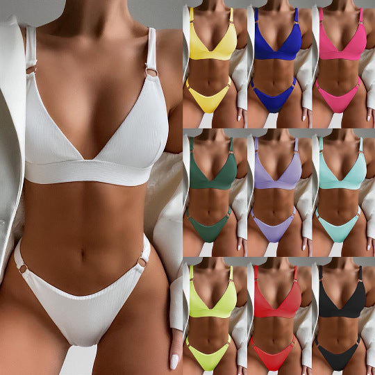 Damen Triangel-Bikini mit modischen Akzenten Echo Archiv