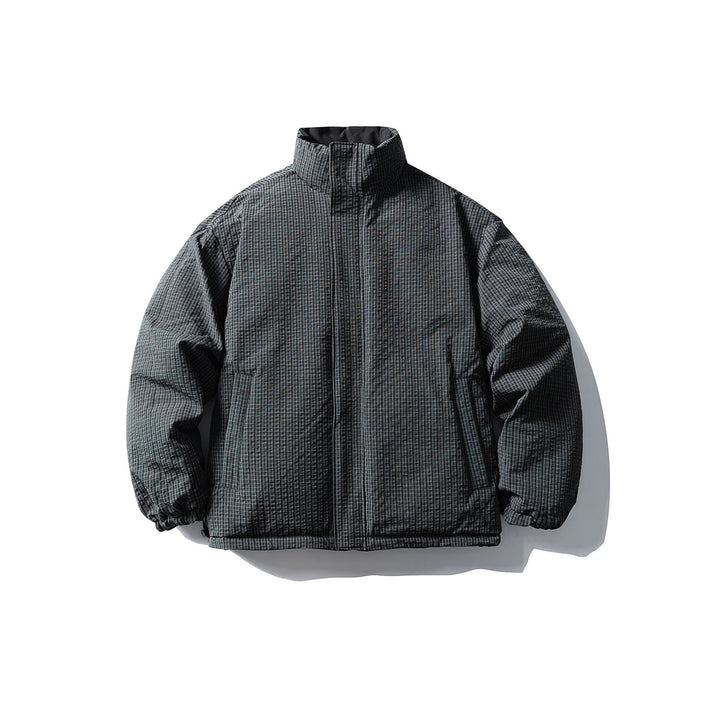 Herren Gesteppte Thermo-Isolationsjacke mit hohem Stehkragen Echoarchiv