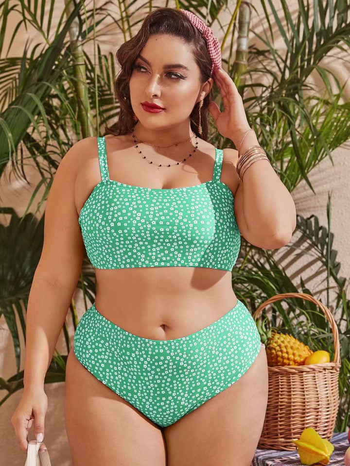 Damen Hochgeschnittener Bikini mit verspieltem Punktedesign Echo Archiv