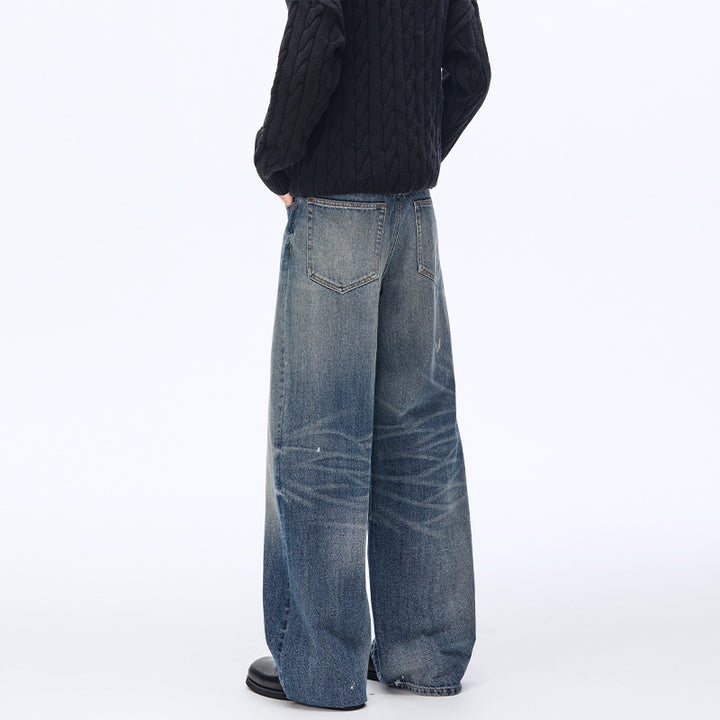 Herren Weite Vintage-Jeans im Palazzoschnitt mit Used-Finish Echo Archiv