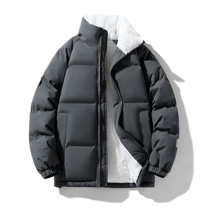 Herren Steppjacke mit wärmendem Innenfutter und hohen Kragen Echoarchiv