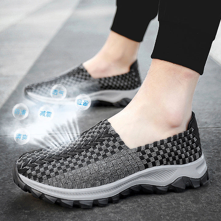 Unisex nan geflochtene elastische Slipper mit leichter dämpfender Sohle Echo Archiv