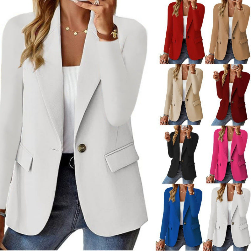 Damen Moderner Tailored Blazer mit elegante Knopfdetails Echoarchiv
