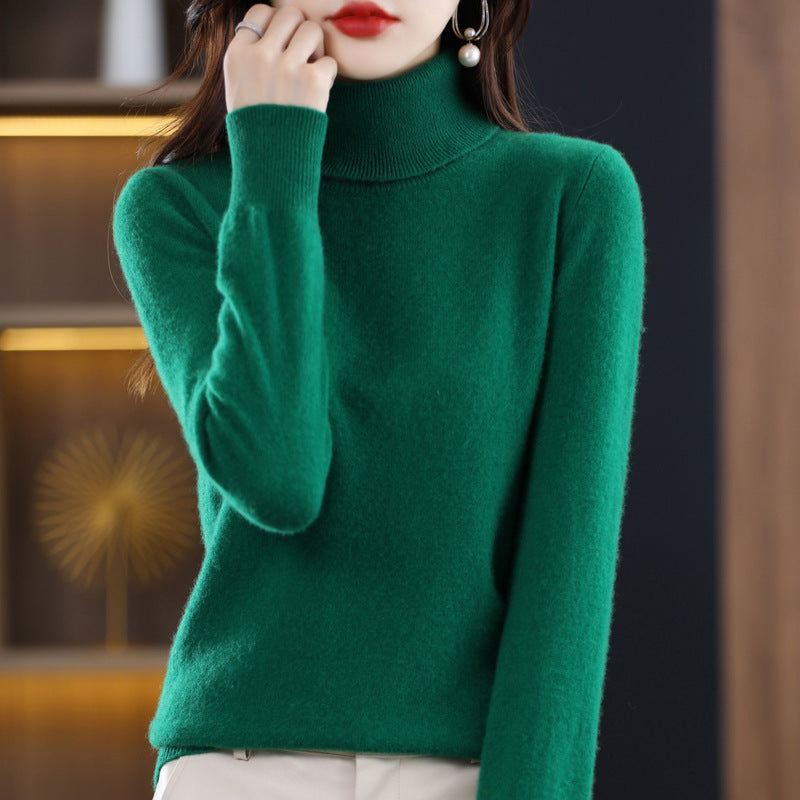 Damen Schmal geschnittener Rollkragenpullover aus kaschmirähnlichem Feinstrick mit softem Flor Echoarchiv
