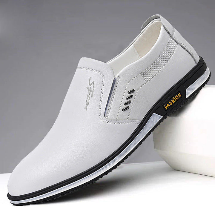 Herren Elegante Slip-On Lederschuhe mit rutschfestem Profil und atmungsaktiver Struktur Echoarchiv