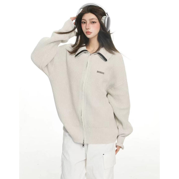 Damen Modische Oversized Strickjacke Echoarchiv