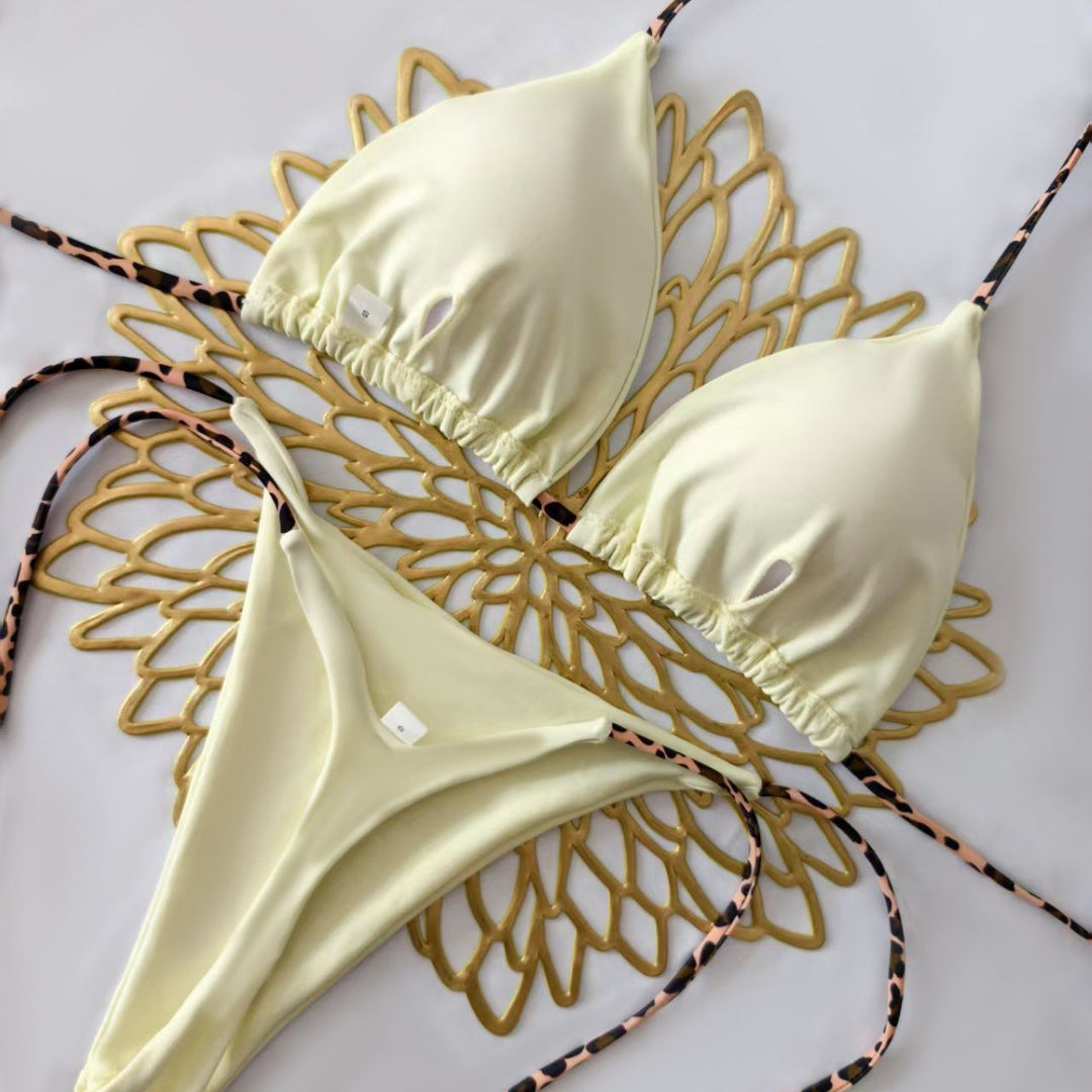 Damen Bikini-Set mit trendigem Animal-Print und modischem Schleifen-Detail Echo Archiv