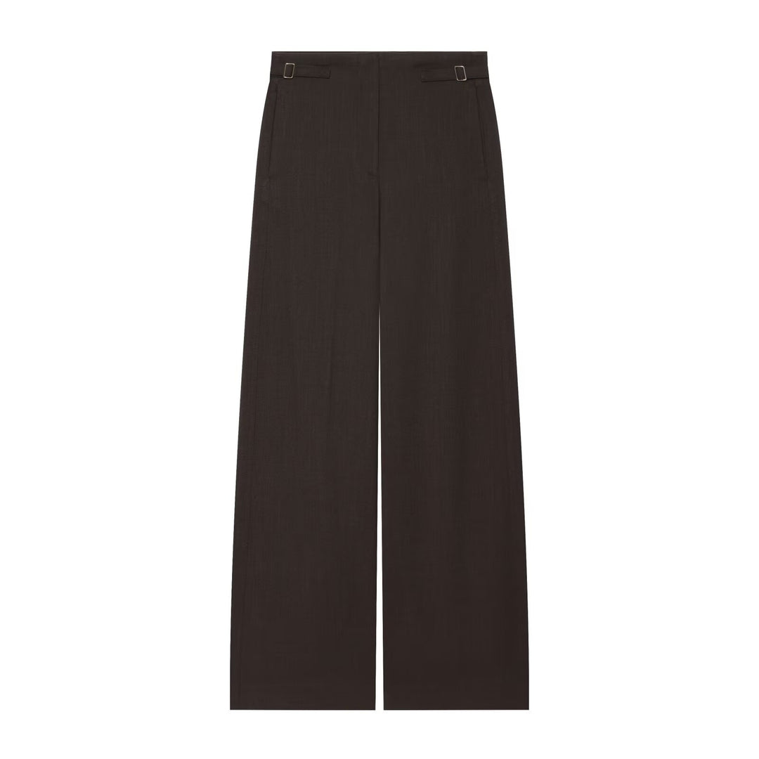 Damen Weite High Waist Culotte‑Hose mit klarer Frontnaht und seitlichen Taillenriegeln Echo Archiv