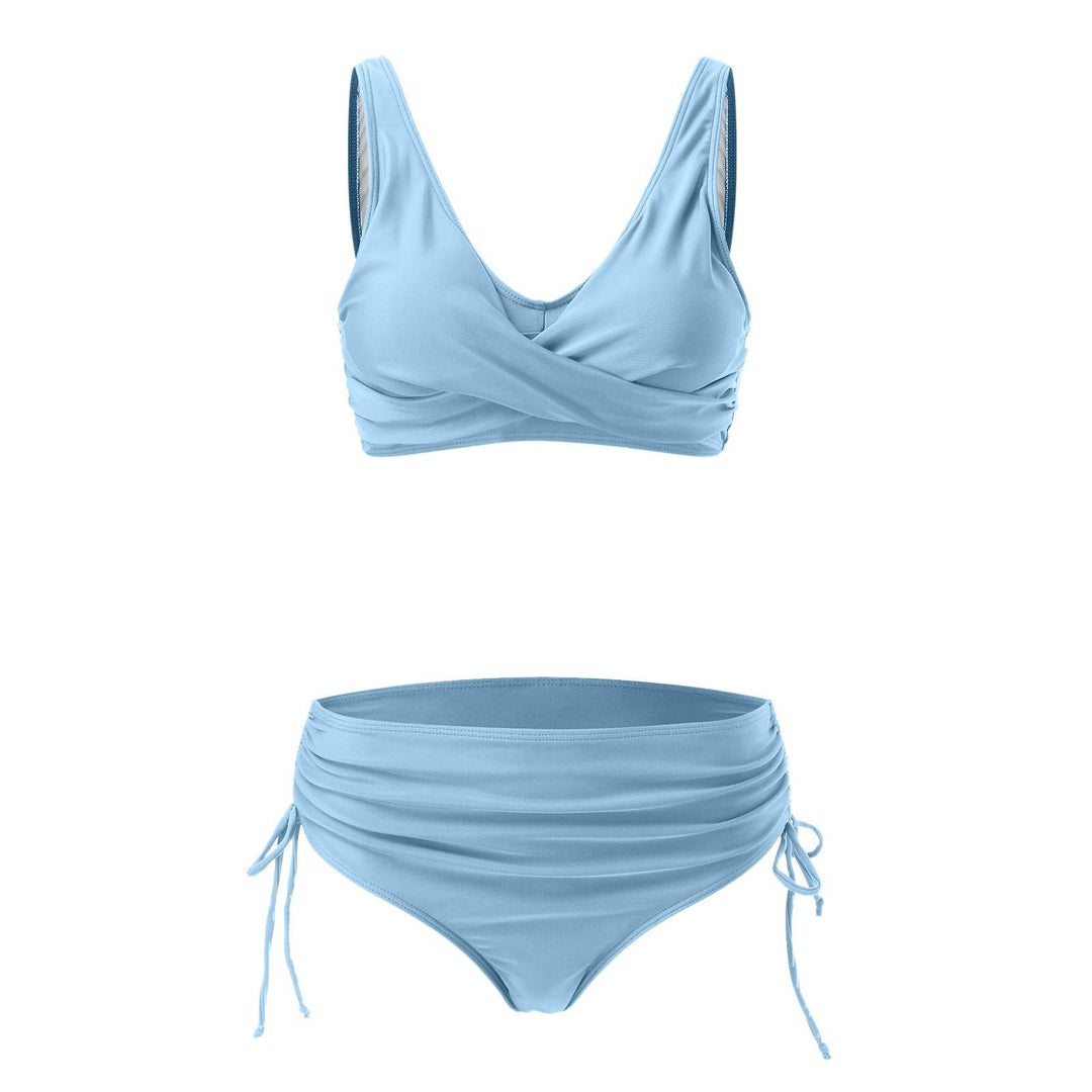 Damen Hochwertiges Wickel-Bikini-Set mit regulierbarem Höschen Echo Archiv