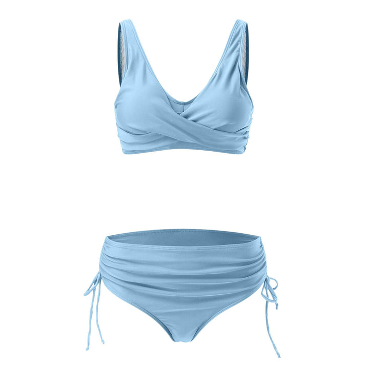 Damen Hochwertiges Wickel-Bikini-Set mit regulierbarem Höschen Echo Archiv