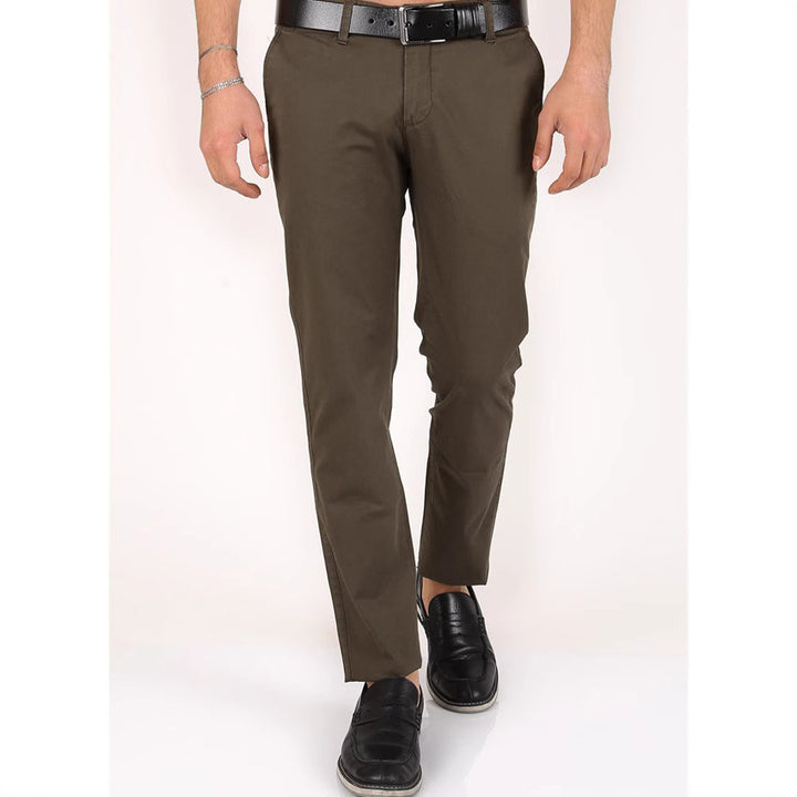 Herren Slim-Fit Freizeithose aus leichtem Baumwollmix mit elastischem Bund und praktischen Taschen Echoarchiv