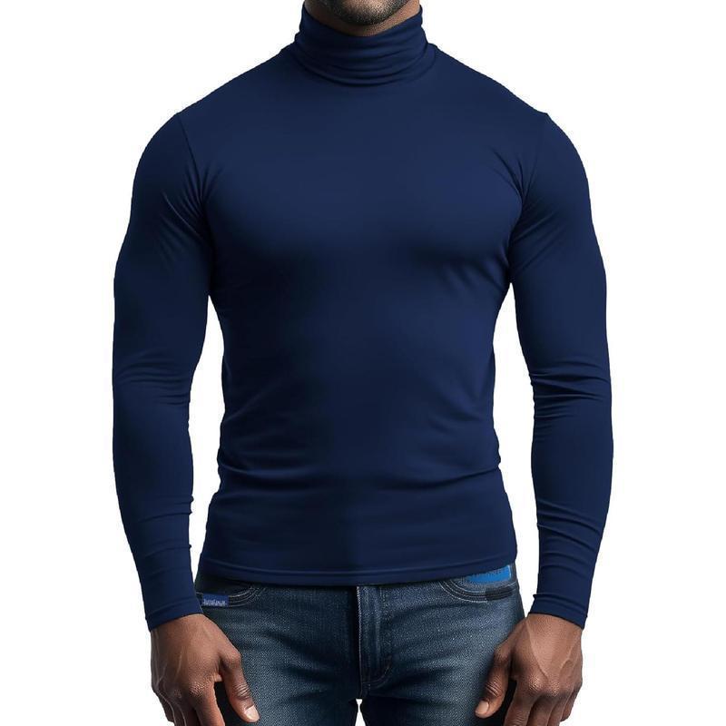 Herren atmungsaktives Rollkragen-T-Shirt aus weichem Jersey Echoarchiv