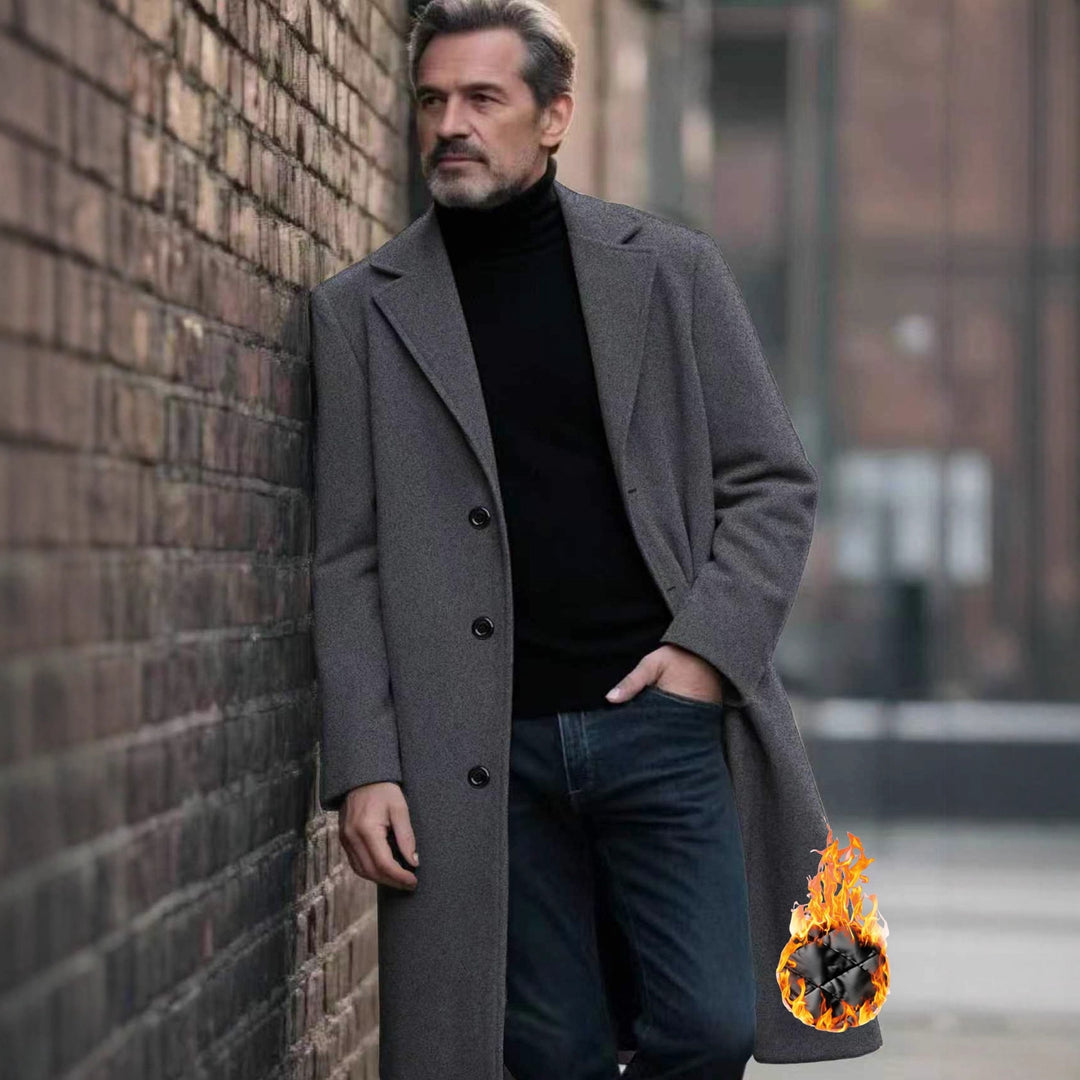 Herren eleganter Wollmantel Echoarchiv