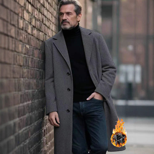 Herren eleganter Wollmantel Echoarchiv