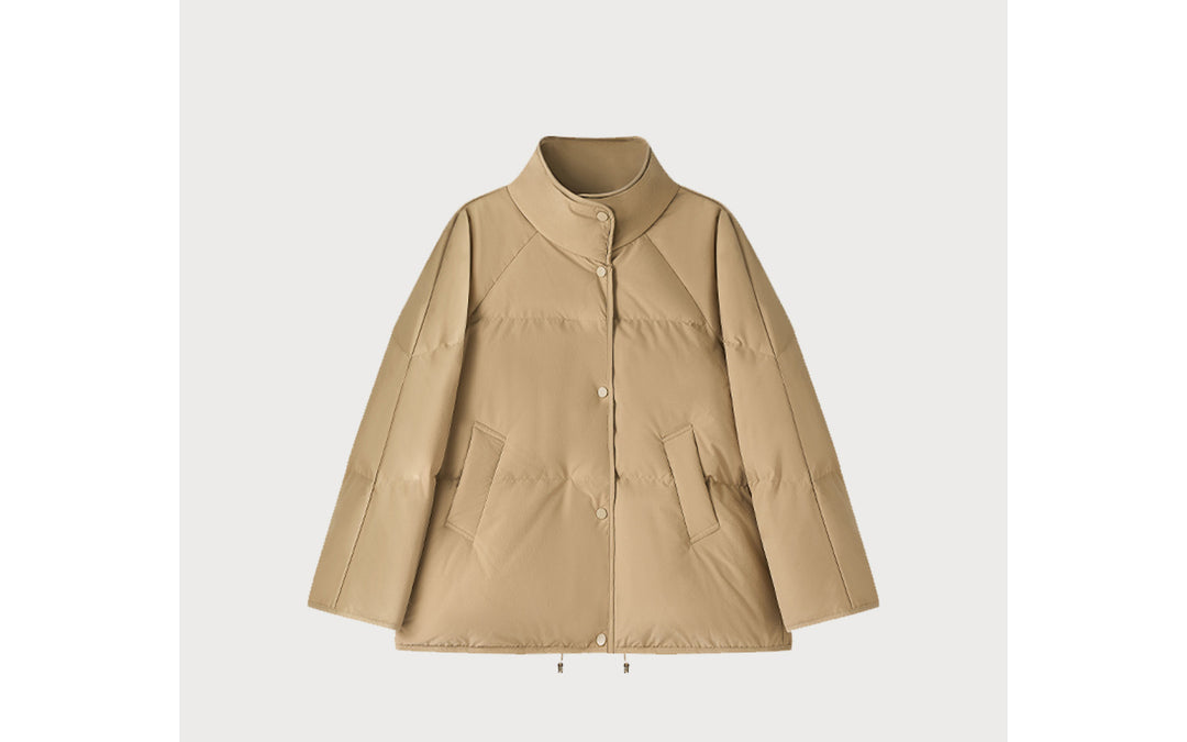 Damen Modische Übergangsjacke mit hoher Kragen Echoarchiv