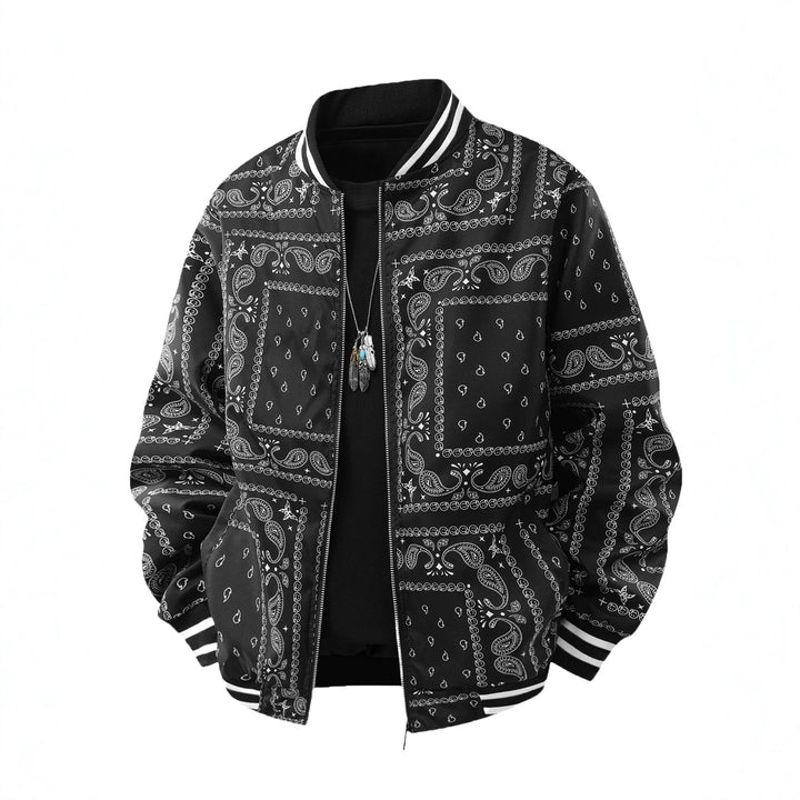 Herren Coole Bomberjacke mit Paisleymuster Echo Archiv