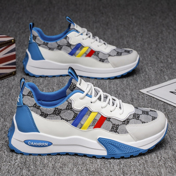 Damen luxuriöse Retro-Chunky-Sneaker aus Jacquardstoff mit verstärkter Zehenkappe und stoßdämpfender Leichtsohle Echo Archiv